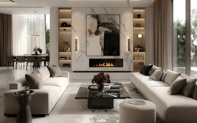 Warm Minimal Living Room — Excellent Room Warm Minimal Living Room — Excellent Room